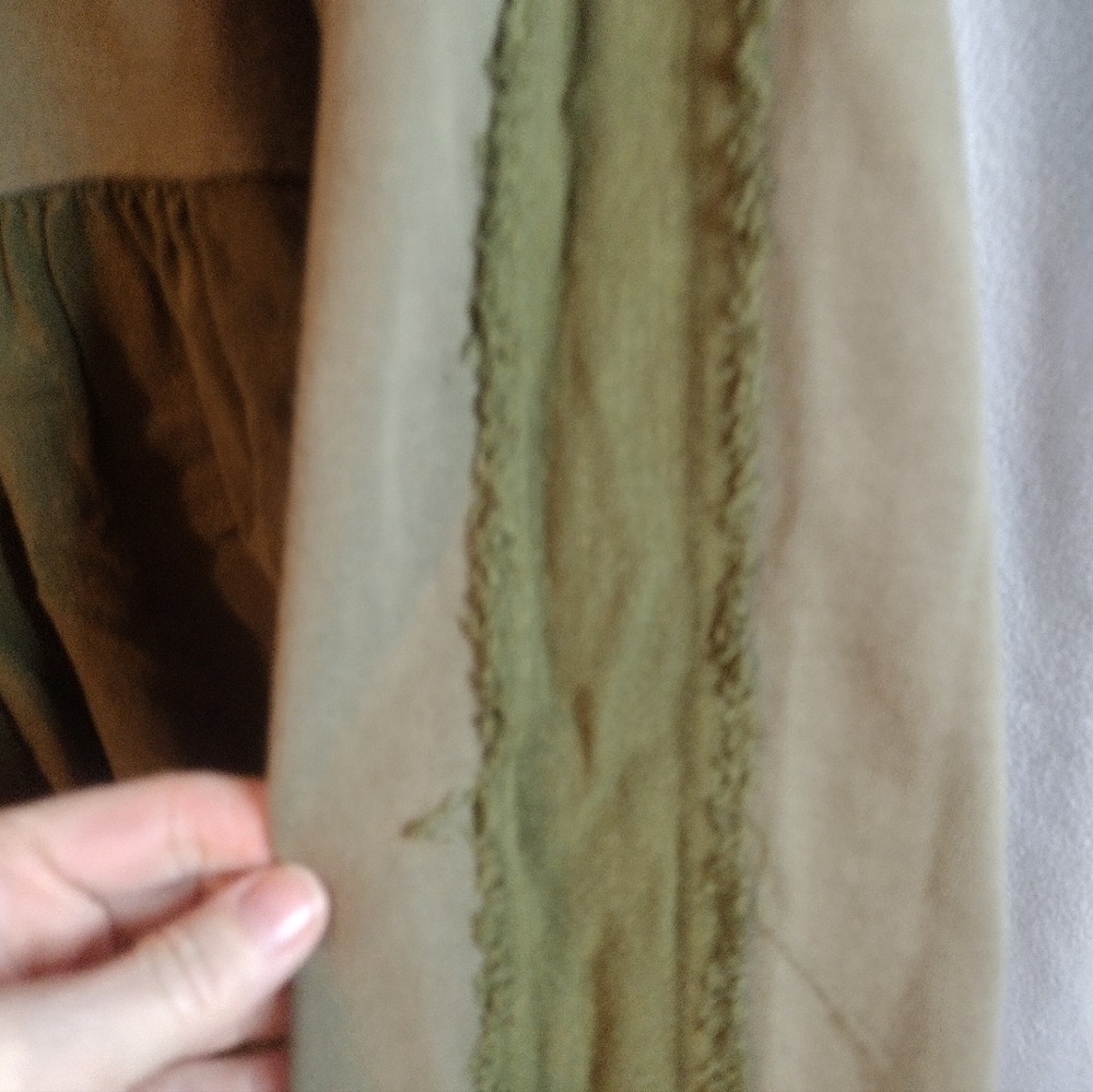 Dark Green Ruffled Top - Picture 2 of 5